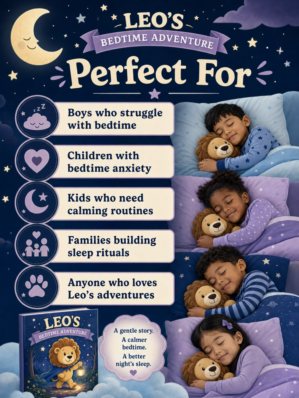 Leo's Peaceful Bedtime Adventure