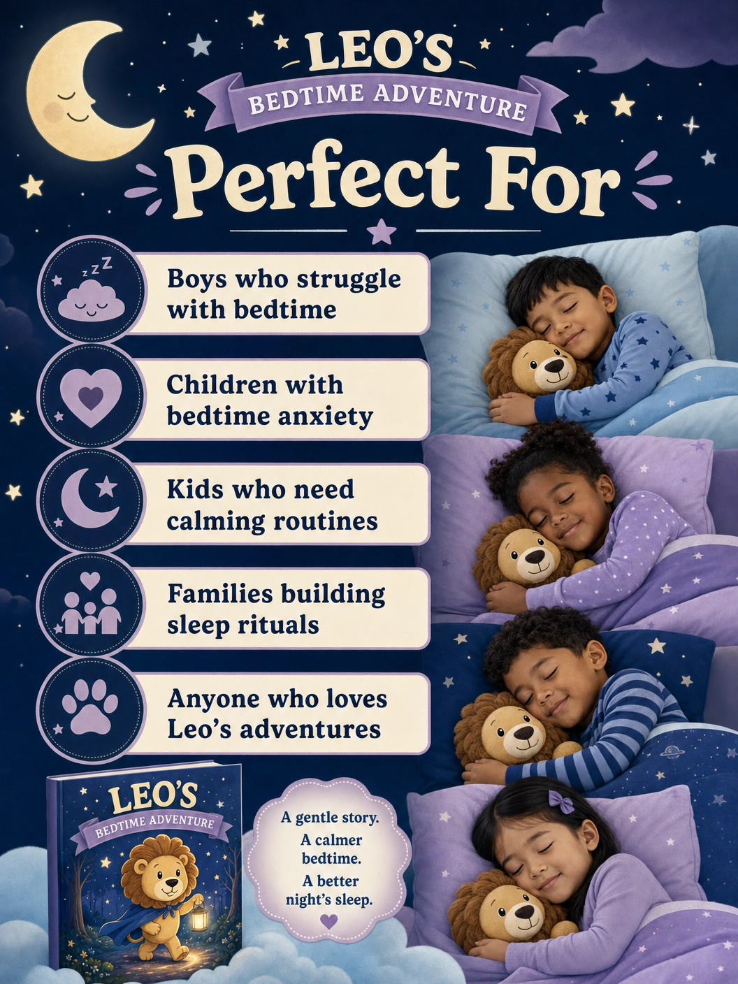Leo's Peaceful Bedtime Adventure