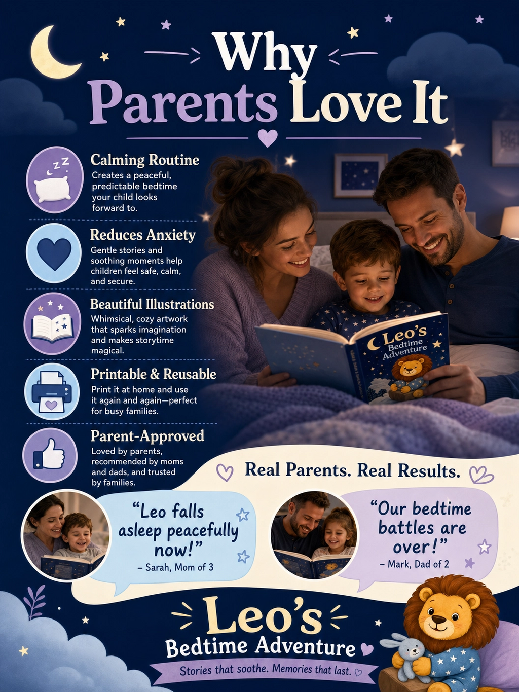 Leo's Peaceful Bedtime Adventure