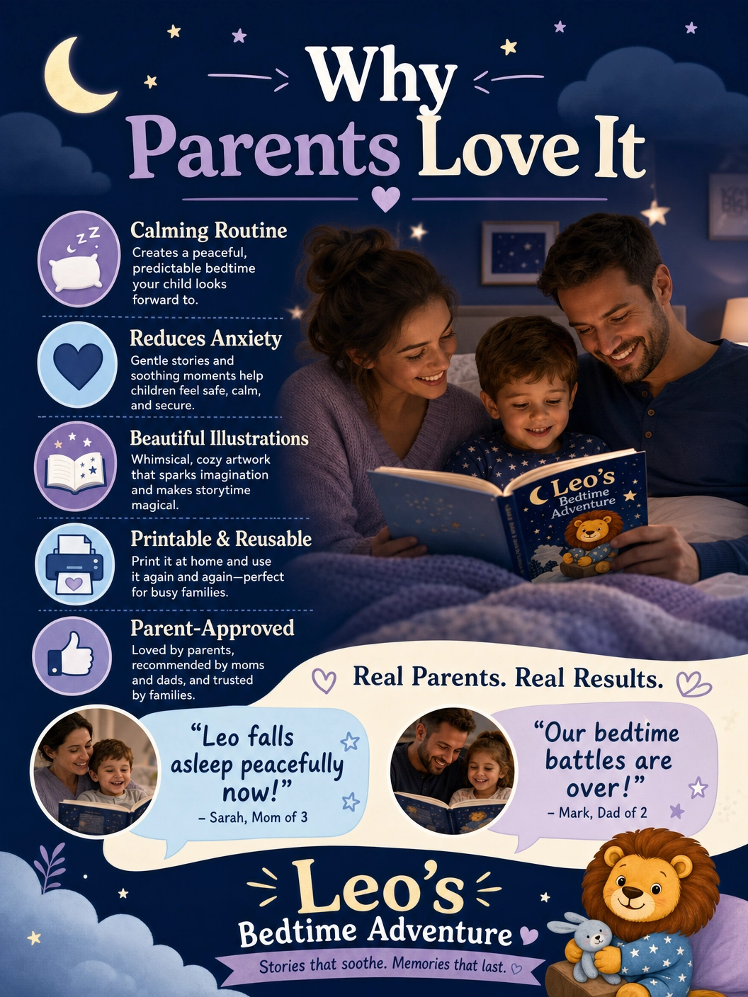 Leo's Peaceful Bedtime Adventure